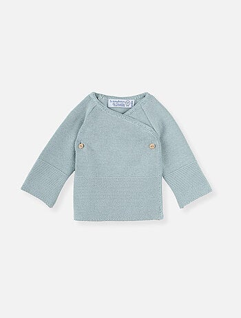 Chaqueta de punto doble de bebé en algodón - colección «petits chats»