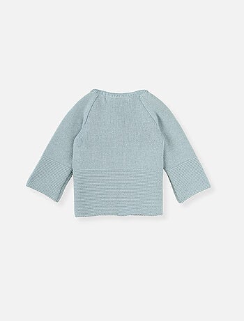 Chaqueta de punto doble de bebé en algodón - colección «petits chats»