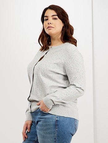 Chaqueta de punto fino abotonada - Kiabi