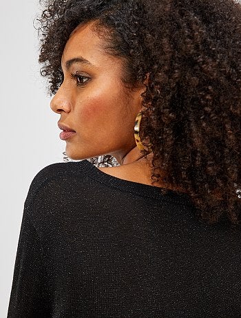 Chaqueta de punto fino brillante - Kiabi