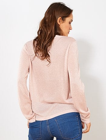 Chaqueta de punto fino brillante - Kiabi