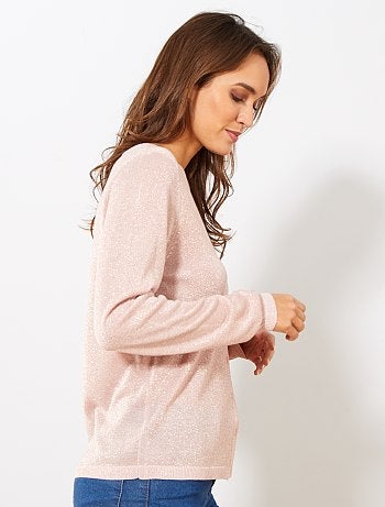 Chaqueta de punto fino brillante - Kiabi