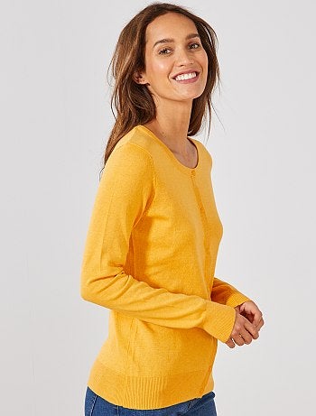 Chaqueta de punto fino con botones - Kiabi