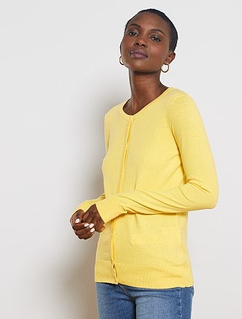 Chaqueta de punto fino con botones - Kiabi