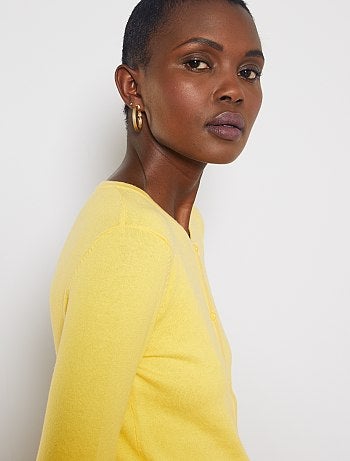 Chaqueta de punto fino con botones - Kiabi