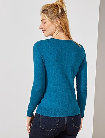 Chaqueta de punto fino con botones - Kiabi