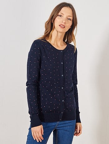 Chaqueta de punto fino con botones - Kiabi