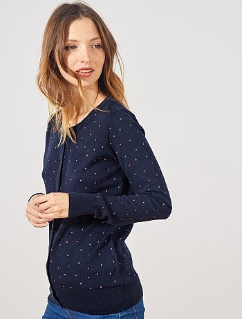 Chaqueta de punto fino con botones - Kiabi