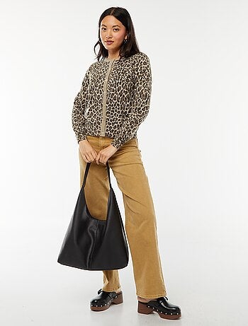 Chaqueta de punto fino con botones