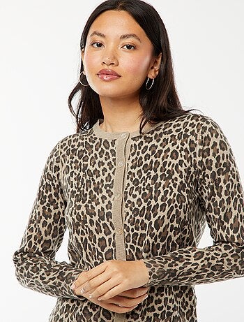 Chaqueta de punto fino con botones