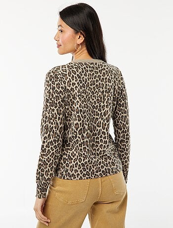 Chaqueta de punto fino con botones