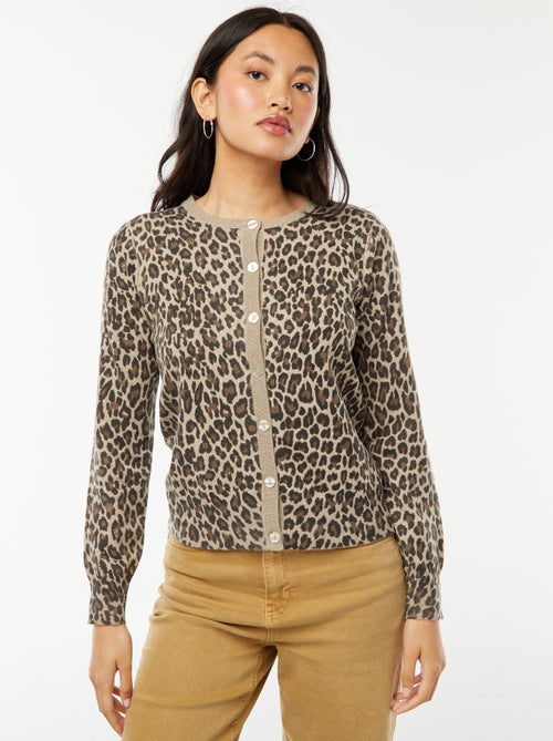 Chaqueta de punto fino con botones - Kiabi