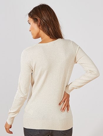 Chaqueta de punto fino con botones - Kiabi