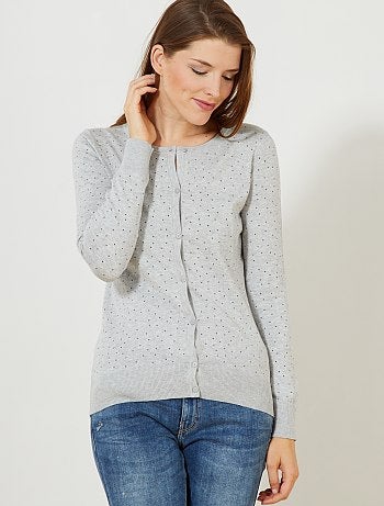 Chaqueta de punto fino con botones - Kiabi