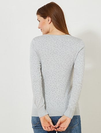 Chaqueta de punto fino con botones - Kiabi