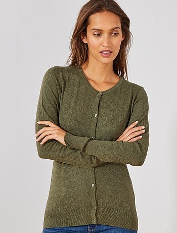 Chaqueta de punto fino con botones - Kiabi