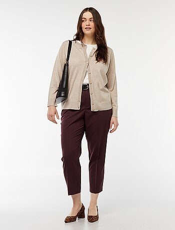 Chaqueta de punto fino con cierre de botones
