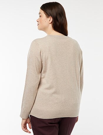 Chaqueta de punto fino con cierre de botones