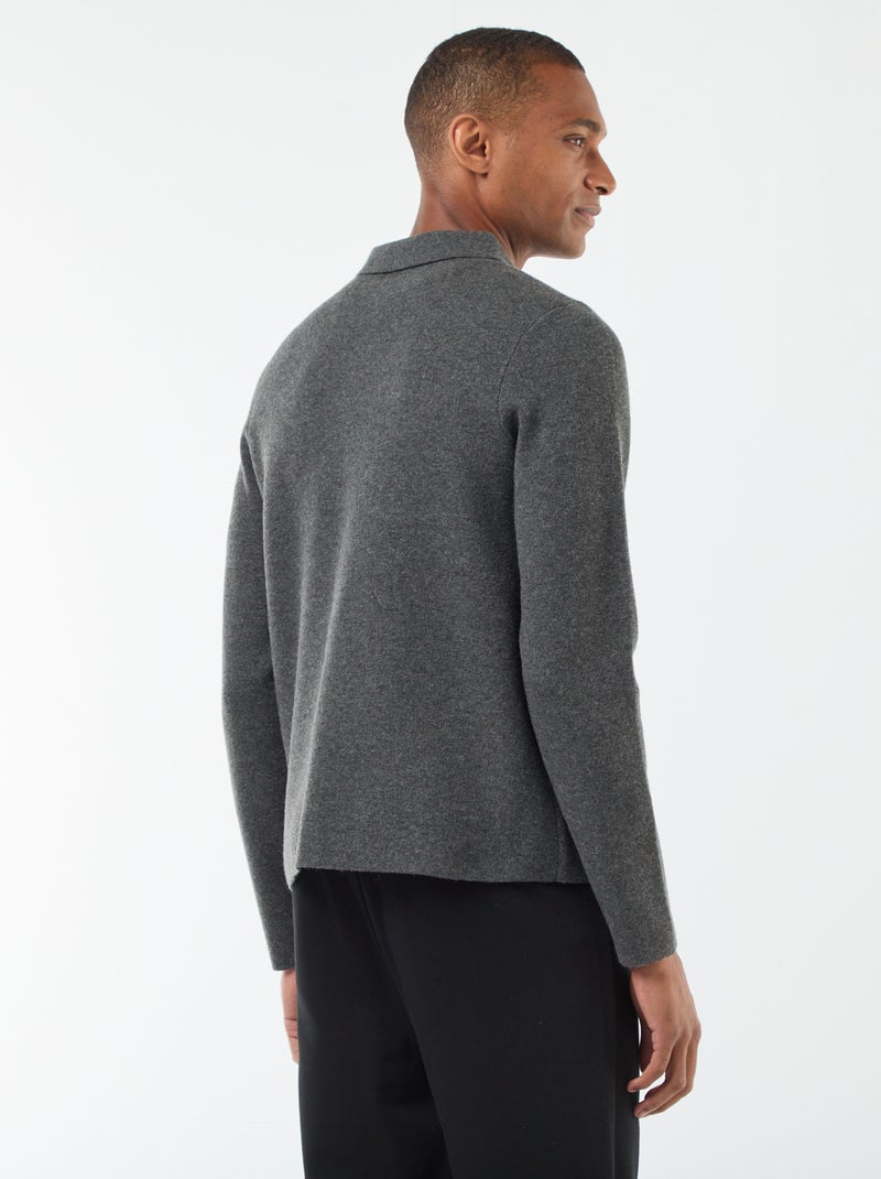 Chaqueta de punto fino Gris - Kiabi
