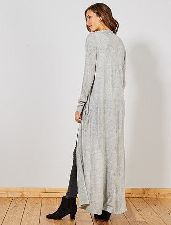 Chaqueta de punto fino muy larga - Kiabi