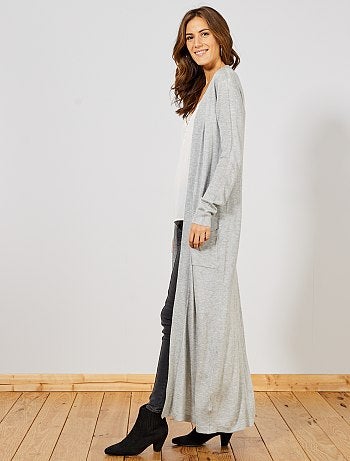 Chaqueta de punto fino muy larga - Kiabi