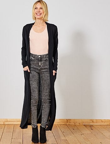 Chaqueta de punto fino muy larga - Kiabi