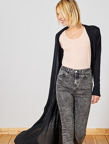 Chaqueta de punto fino muy larga - Kiabi