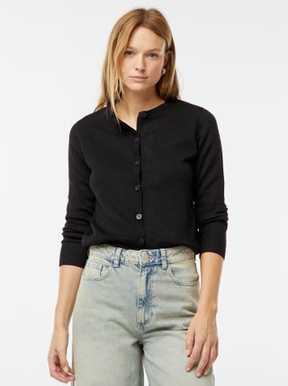 Chaqueta de punto fino