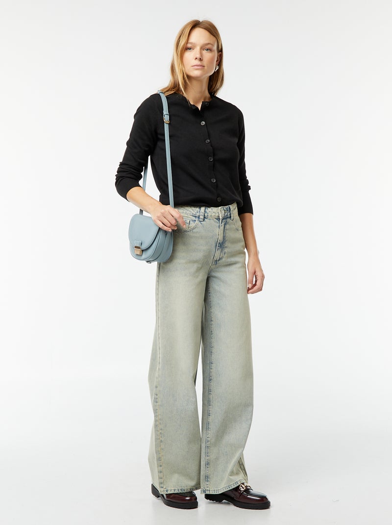 Chaqueta de punto fino negro - Kiabi