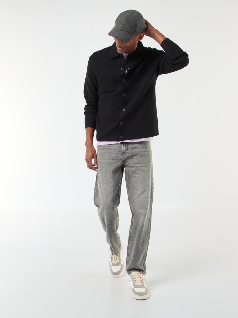 Chaqueta  de punto fino Negro - Kiabi
