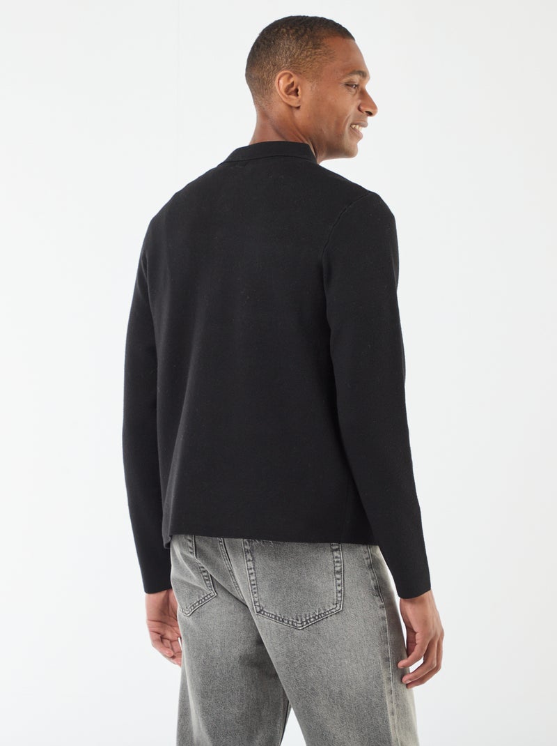 Chaqueta  de punto fino Negro - Kiabi