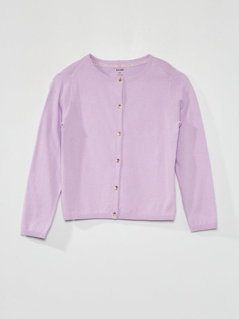 Chaqueta de punto fino PURPURA - Kiabi