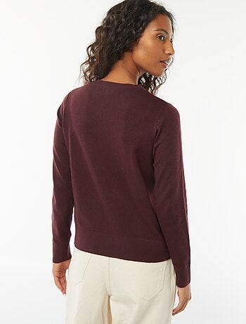 Chaqueta de punto fino