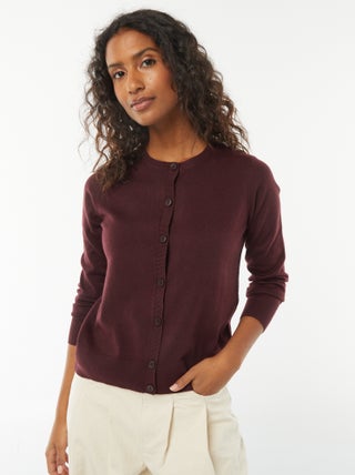 Chaqueta de punto fino