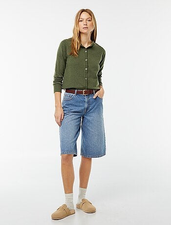 Chaqueta de punto fino