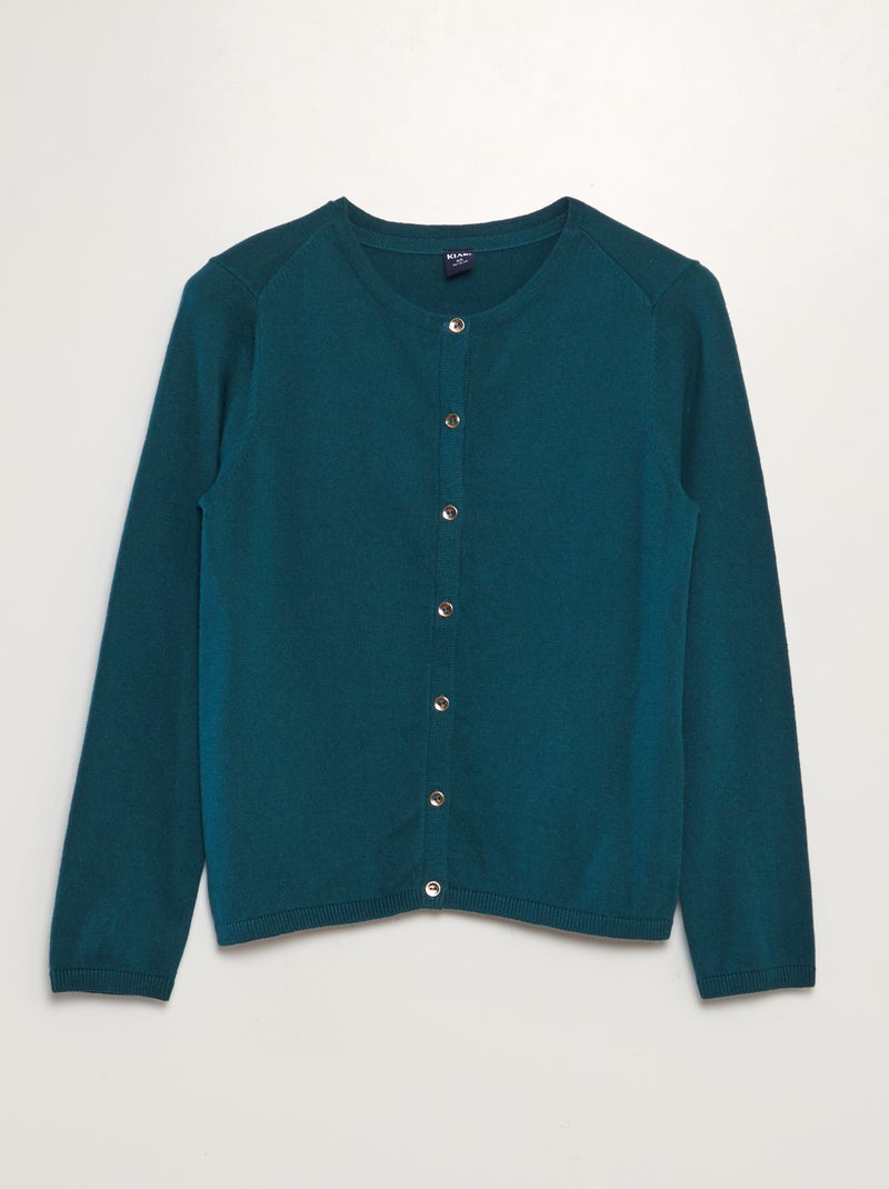 Chaqueta de punto fino VERDE - Kiabi