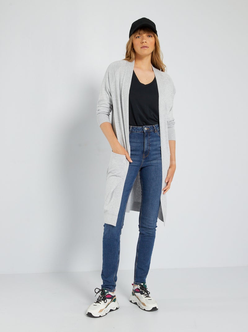 Chaqueta de punto GRIS - Kiabi