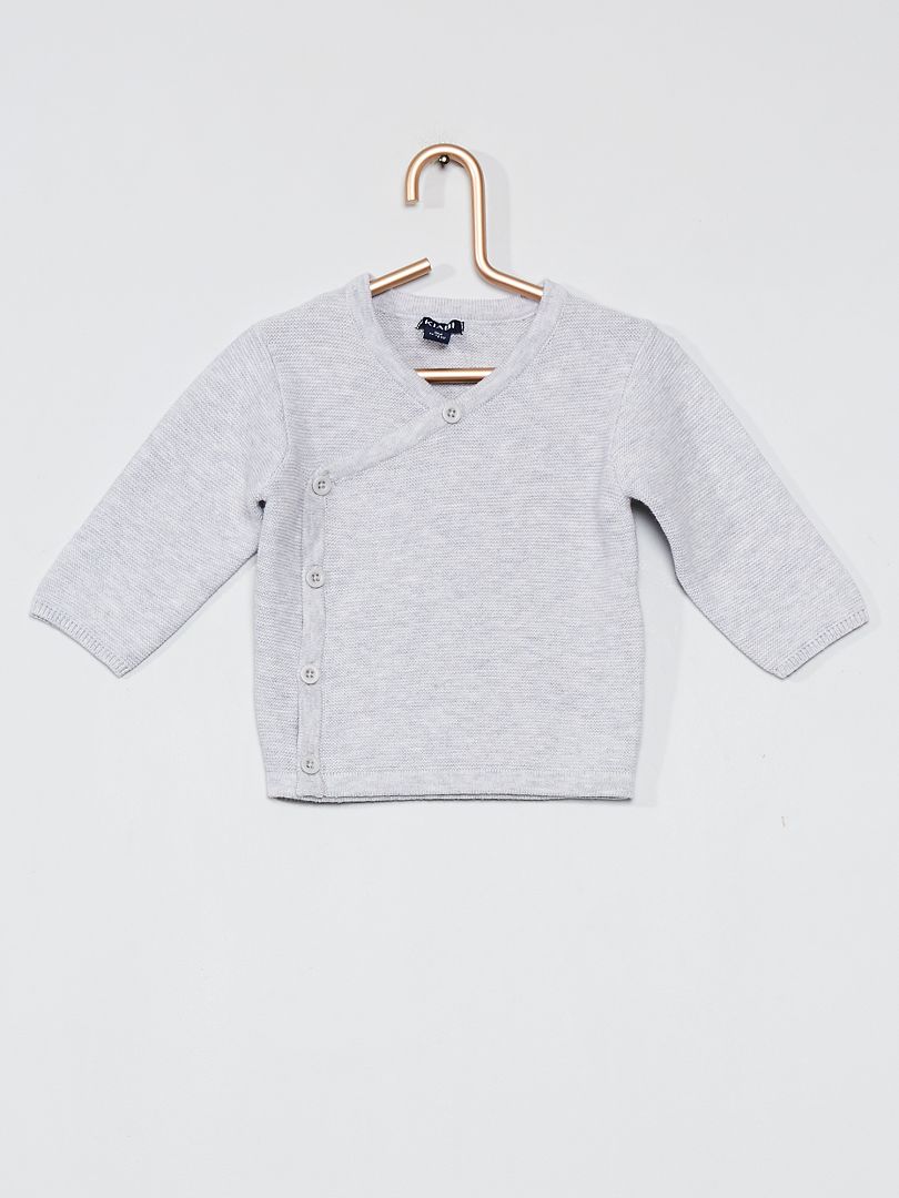 Chaqueta de punto GRIS - Kiabi