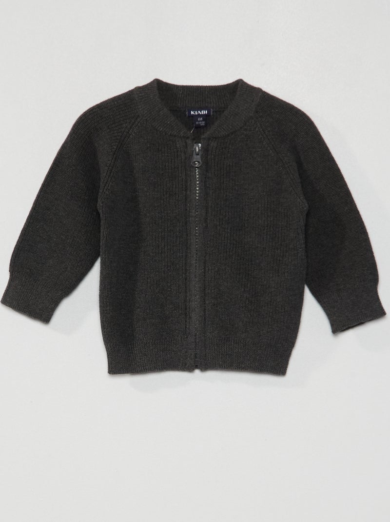 Chaqueta de punto GRIS - Kiabi
