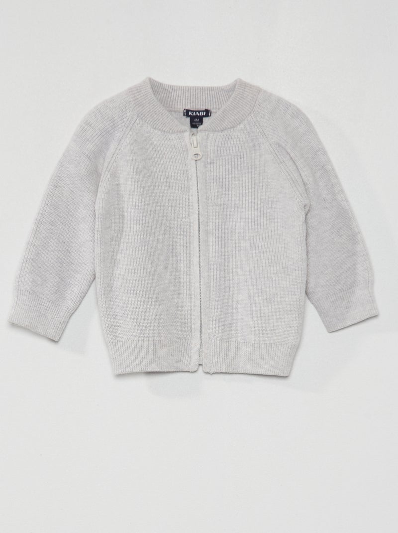 Chaqueta de punto GRIS - Kiabi