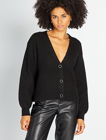 Chaqueta de punto grueso con botones - Kiabi