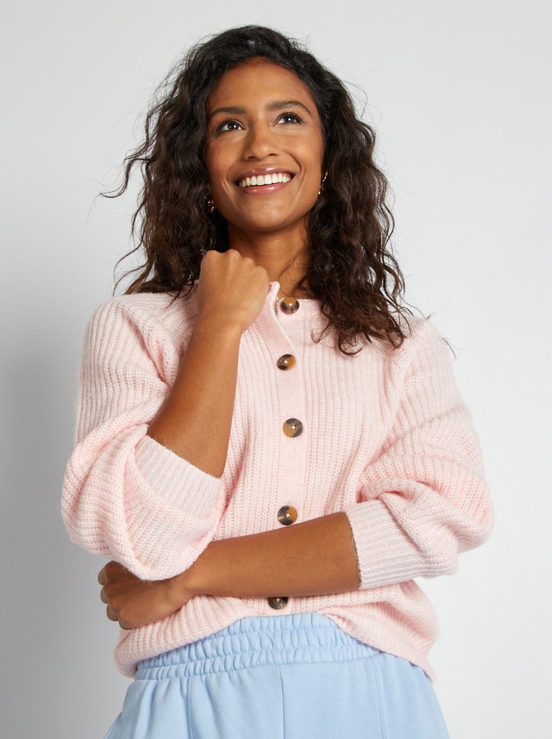 Chaqueta de punto grueso ROSA - Kiabi
