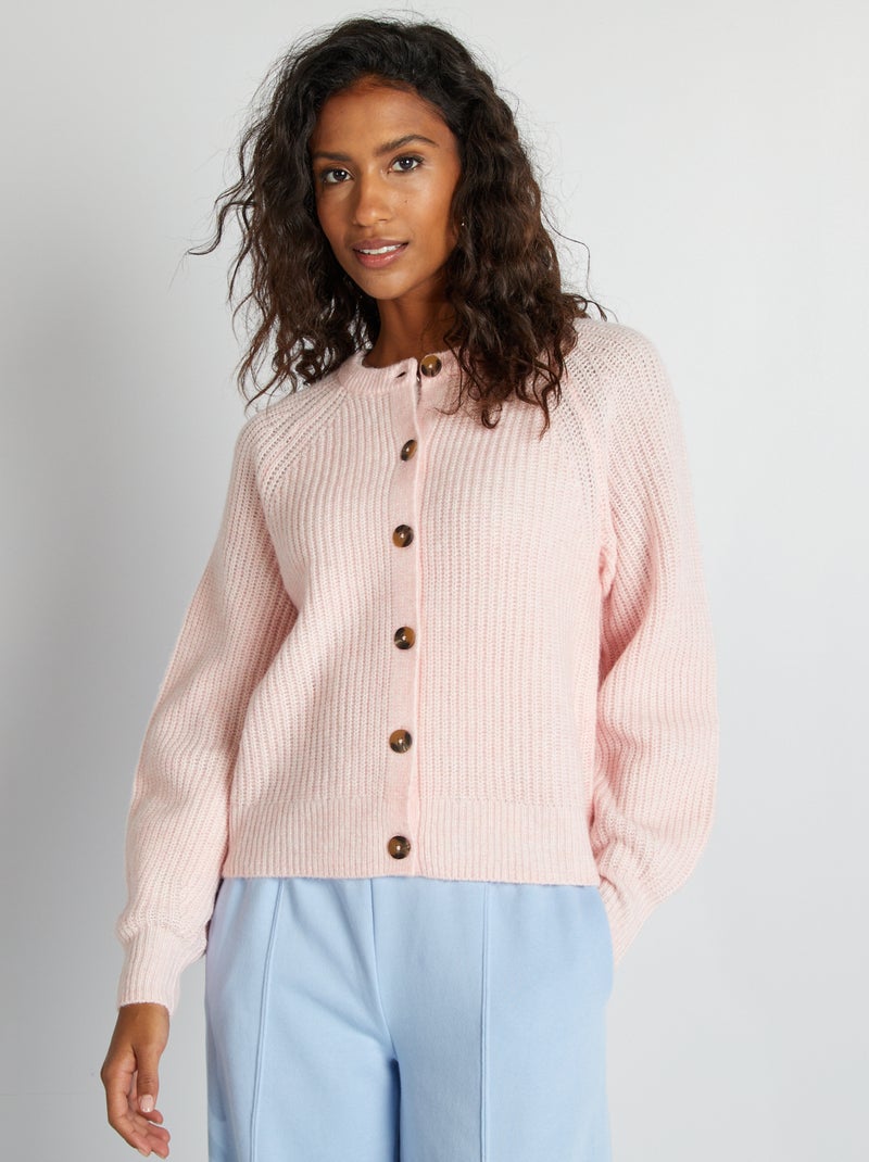 Chaqueta de punto grueso ROSA - Kiabi