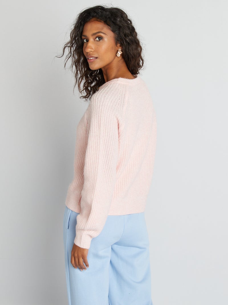 Chaqueta de punto grueso ROSA - Kiabi