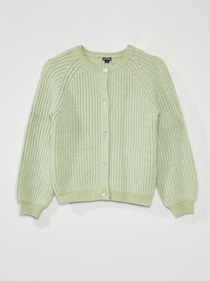 Chaqueta de punto grueso VERDE - Kiabi