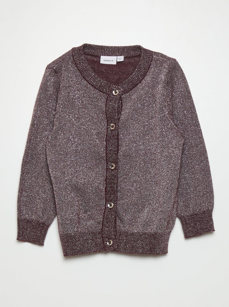 Chaqueta de punto irisado PURPURA - Kiabi