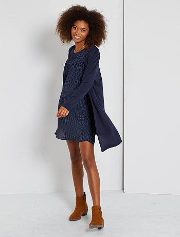 Chaqueta de punto larga fluida - Kiabi