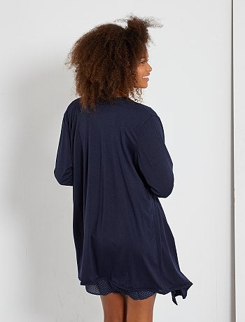 Chaqueta de punto larga fluida - Kiabi