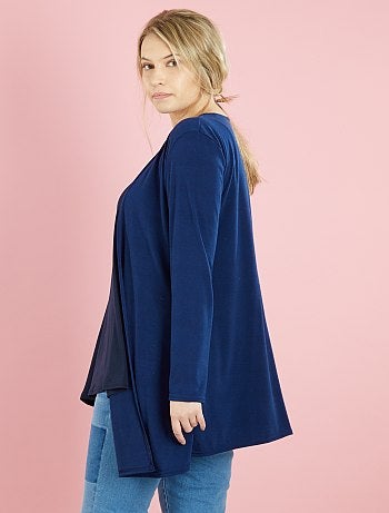 Chaqueta de punto larga fluida - Kiabi