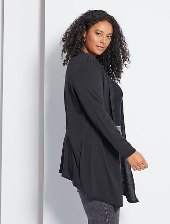 Chaqueta de punto larga fluida - Kiabi